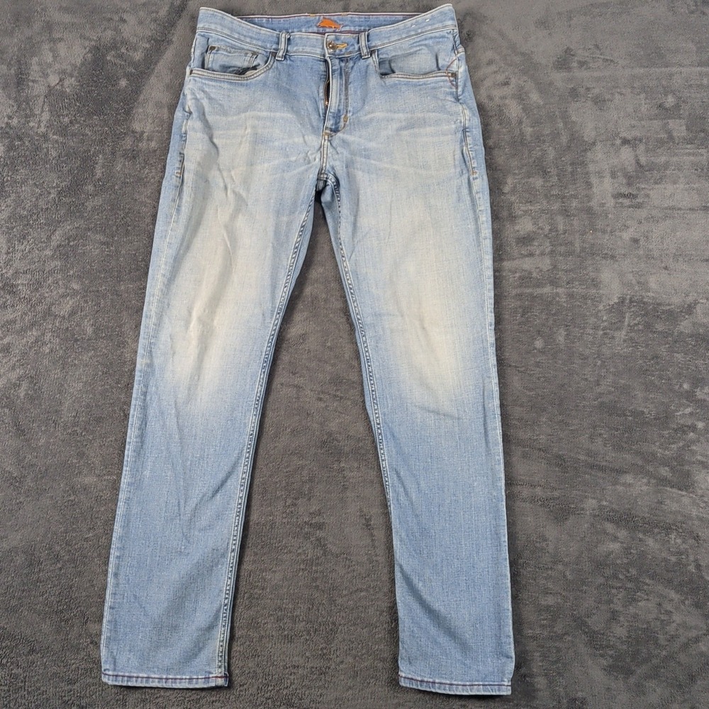 Indigo Palms Tommy Bahama Mens Classic Fit Jeans Light Wash Blue 36x34 Denim
